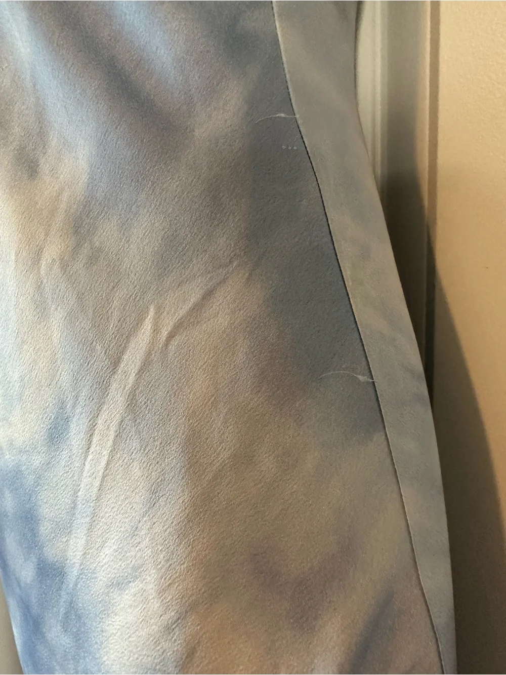 Abercrombie & Fitch Blue and White Tie-Dye Slip Maxi Dress
